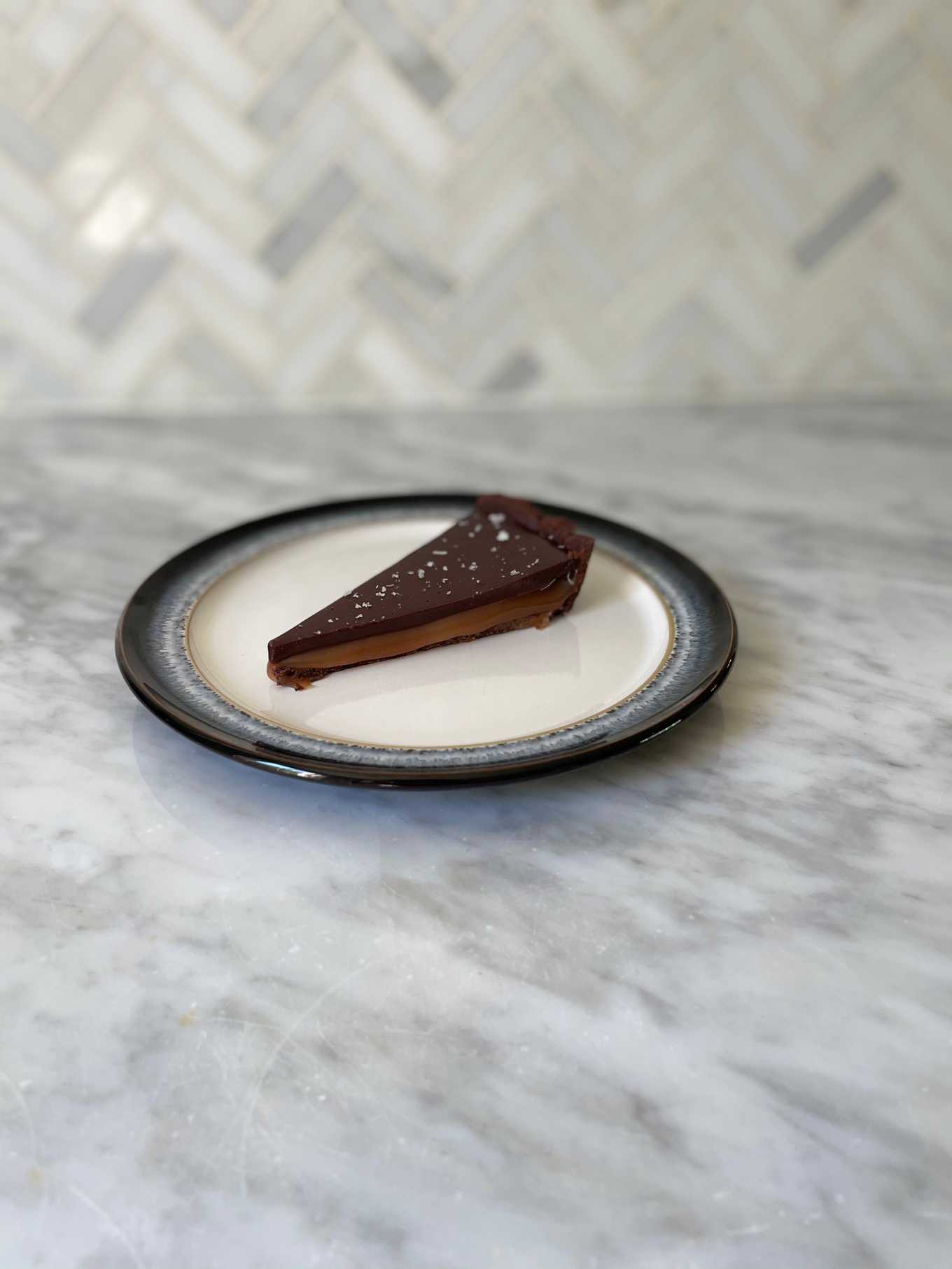 Dark Chocolate Salted Caramel Tart